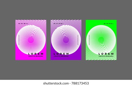 Minimal cover set. Geometric shape pattern. Future design minimalistic.