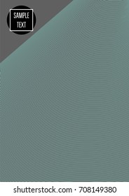 Minimal cover template. Elegant male stripes background. Grey, turquoise noble simple pattern. Lofty clean minimal cover design. Futuristic funky hipster background for posters, placards, banners, ads