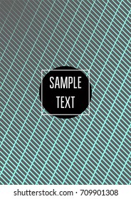 Minimal cover template. Elegant male stripes background. Grey, turquoise noble simple pattern. Lofty clean minimal cover design. Futuristic funky hipster background for posters, placards, banners, ads