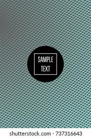 Minimal cover template. Elegant male stripes background. Grey, turquoise noble simple pattern. Lofty clean minimal cover design. Futuristic funky hipster background for posters, placards, banners, ads