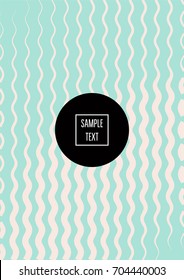 Minimal cover template. Elegant pink and turquoise trendy ads background. Modern business banner, poster template. Noble rich elegant striped waves minimal cover. Gradient faded tender texture pattern