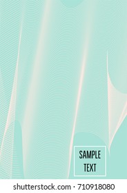 Minimal cover template. Elegant pink and turquoise trendy ads background. Modern business banner, poster template. Noble rich elegant striped waves minimal cover. Gradient faded tender texture pattern