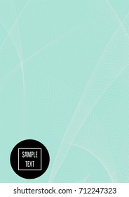 Minimal cover template. Elegant pink and turquoise trendy ads background. Modern business banner, poster template. Noble rich elegant striped waves minimal cover. Gradient faded tender texture pattern