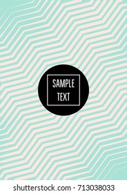 Minimal cover template. Elegant pink and turquoise trendy ads background. Modern business banner, poster template. Noble rich elegant striped waves minimal cover. Gradient faded tender texture pattern