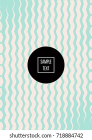Minimal cover template. Elegant pink and turquoise trendy ads background. Modern business banner, poster template. Noble rich elegant striped waves minimal cover. Gradient faded tender texture pattern