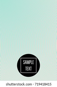 Minimal cover template. Elegant pink and turquoise trendy ads background. Modern business banner, poster template. Noble rich elegant striped waves minimal cover. Gradient faded tender texture pattern