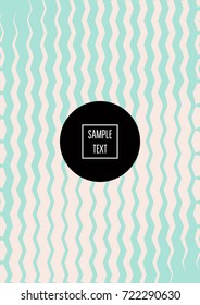 Minimal cover template. Elegant pink and turquoise trendy ads background. Modern business banner, poster template. Noble rich elegant striped waves minimal cover. Gradient faded tender texture pattern