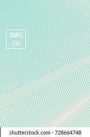 Minimal cover template. Elegant pink and turquoise trendy ads background. Modern business banner, poster template. Noble rich elegant striped waves minimal cover. Gradient faded tender texture pattern