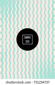 Minimal cover template. Elegant pink and turquoise trendy ads background. Modern business banner, poster template. Noble rich elegant striped waves minimal cover. Gradient faded tender texture pattern