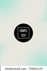 Minimal cover template. Elegant pink and turquoise trendy ads background. Modern business banner, poster template. Noble rich elegant striped waves minimal cover. Gradient faded tender texture pattern