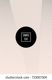 Minimal cover template. Female striped pink and grey ads poster background for perfume, textile or fashion. Tender elegant rich noble minimal cover template. Gift card certificate business background.