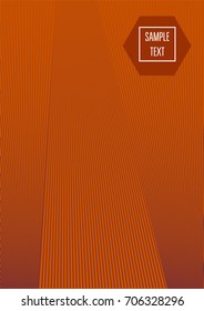 Minimal cover template. Trendy business background in bright purple and orange. Contrast 80s retro template design. Corporate identity, simple minimal covers. Futuristic linear halftone background.
