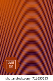 Minimal cover template. Trendy business background in bright purple and orange. Contrast 80s retro template design. Corporate identity, simple minimal covers. Futuristic linear halftone background.