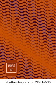 Minimal cover template. Trendy business background in bright purple and orange. Contrast 80s retro template design. Corporate identity, simple minimal covers. Futuristic linear halftone background.