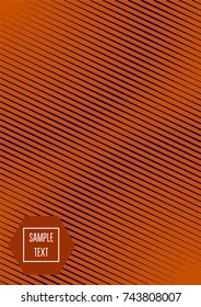 Minimal cover template. Trendy business background in bright purple and orange. Contrast 80s retro template design. Corporate identity, simple minimal covers. Futuristic linear halftone background.