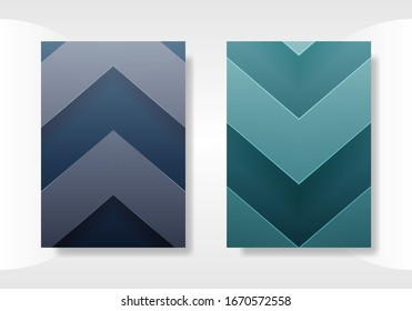 Minimal cover templates. abstract 3d geometric illustration. Eps10 vector.