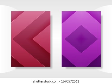 Mínimas plantillas de portada. ilustración geométrica abstracta 3d. Vector Eps10.