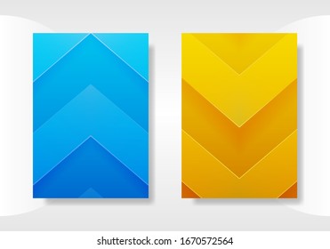 Minimale Titelvorlagen. abstrakte 3D-geometrische Abbildung. EPS10 Vektorillustration.
