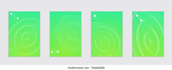 Minimal cover templates with futuristic 3D meshes. Abstract grid shape on bright gradient background. Social media web banner. Future geometric design.