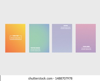 Minimal cover templates set,banner vector backgrounds. Line shapes patterns