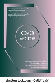 Minimal cover vector design A4 size. Applicable to book, banner, flyer, poster etc.