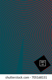 Minimal cover vector template. Contrast green and red bright 80s colors design. Trendy retro background. Simple geomitric minimal cover. Halftone abstract stripes pattern. Flat clean poster design.
