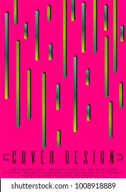 Minimal coverage design for your business. A4 brochure title sheet. Can be used for poster, brochure, magazine, card, book, flyer, banner, anniversary. Trendy corporate style.
