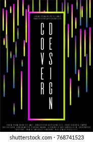 Minimal coverage design for your business. Sheet A4.  Can be used for poster, brochure, magazine, card, book, flyer, banner, anniversary. Trendy corporate style.