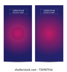 Minimal covers or banner design. Abstract geometric background, vector illustration