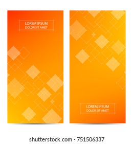 Minimal covers or banner design. Abstract geometric background with connected lines and dots, vector illustration