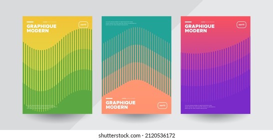 Minimal covers with Colorful halftone gradients. Future geometric patterns. Eps10 vector.