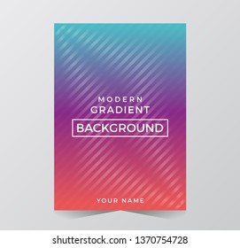 Minimal covers design. Abstract background gradients
