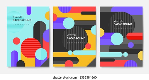 Minimal covers design. Abstract geometric patterns. Vector templates for posters, flyers, banners, book covers, presentations, leaflet, magazine. Eps10 vector