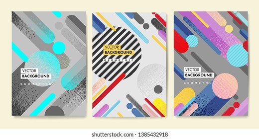 Minimal covers design. Abstract geometric patterns. Vector templates for posters, flyers, banners, book covers, presentations, leaflet, magazine. Eps10 vector