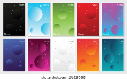 Minimal covers design. abstract geometric circle background 