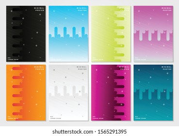 Minimal covers design. abstract geometric background 