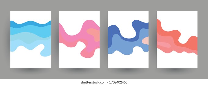 Minimal covers design. Abstract geometric patterns. Eps10 vector.