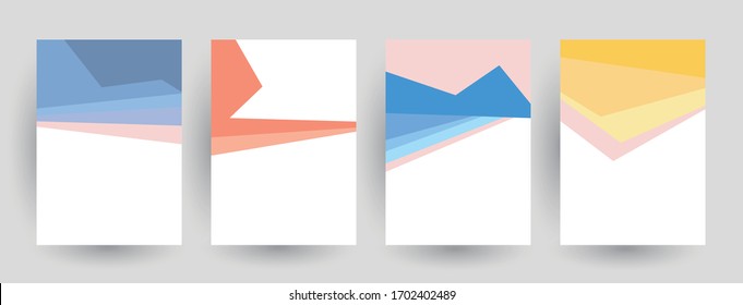 Minimal covers design. Abstract geometric patterns. Eps10 vector.