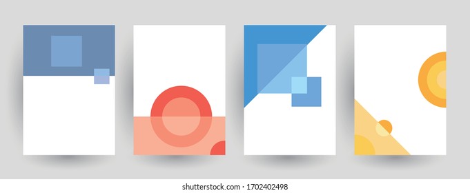 Diseño de cubiertas mínimas. Patrones geométricos abstractos. Vector Eps10.