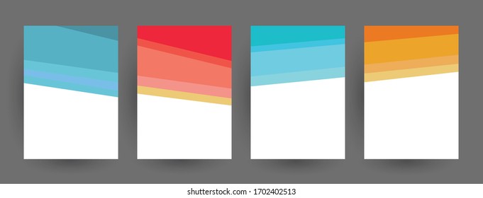 Minimal covers design. Abstract geometric patterns. Eps10 vector.
