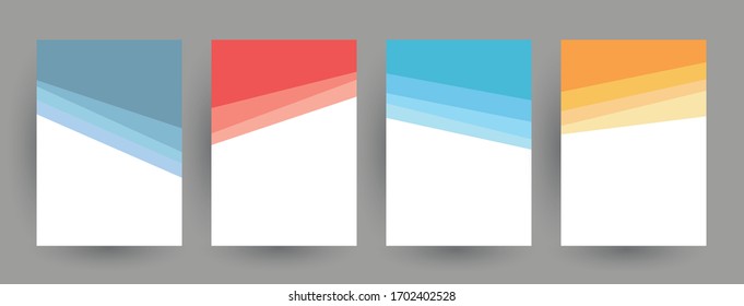 Minimal covers design. Abstract geometric patterns. Eps10 vector.