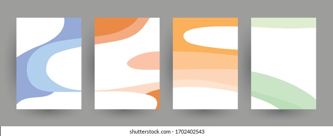 Minimal covers design. Abstract geometric patterns. Eps10 vector.