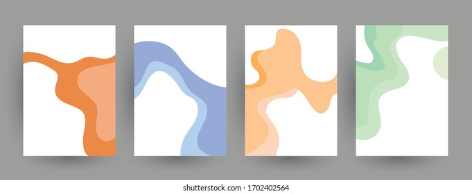 Minimal covers design. Abstract geometric patterns. Eps10 vector.