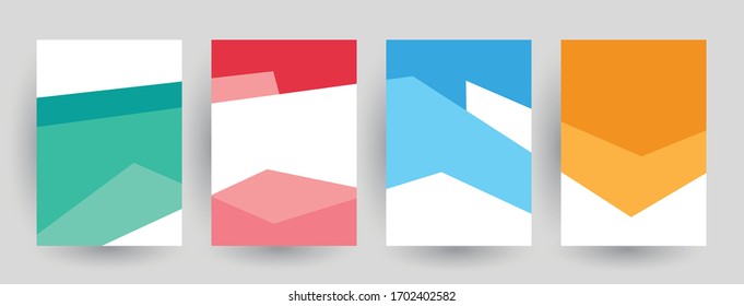 Diseño de cubiertas mínimas. Patrones geométricos abstractos. Vector Eps10.