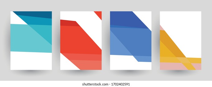 Minimal covers design. Abstract geometric patterns. Eps10 vector.