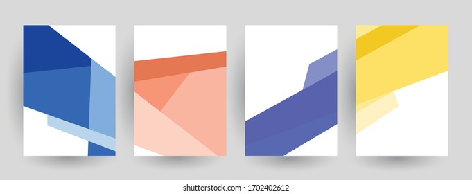 Minimal covers design. Abstract geometric patterns. Eps10 vector.