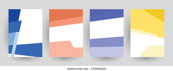 Minimal covers design. Abstract geometric patterns. Eps10 vector.