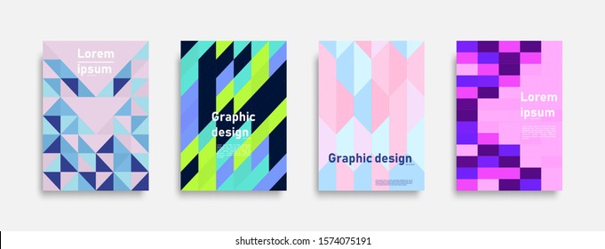 Minimal covers design. Abstract mosaic background. Cool background. Future geometric patterns. Vector Eps10