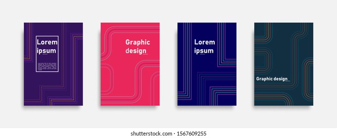 Minimal covers design. Abstract stripe background. Cool background.