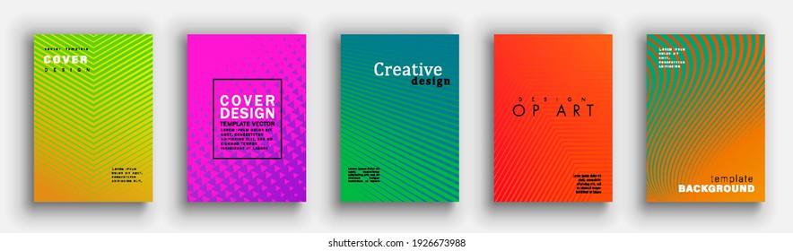 Minimal covers design. Abstract texture. Wave geometric pattern. Eps10 vector.